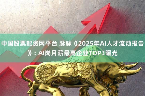 中国股票配资网平台 脉脉《2025年AI人才流动报告》: AI岗月薪最高企业TOP3曝光